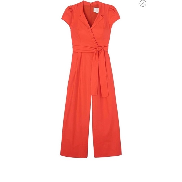 [Gal Meets Glam]  Bold Red Jumpsuit - Picture 1 of 8